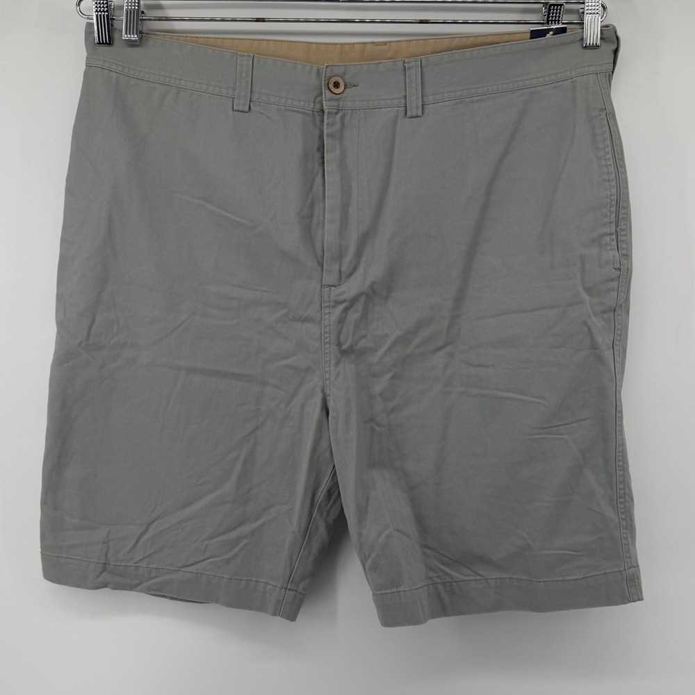 Caribbean Joe‎ Shorts Mens 44 Grey Cotton Flat Front TJCSH3061X Casual Chino